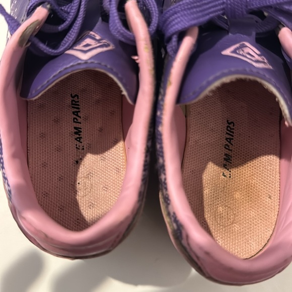 Dream Pairs Superflight 1K Girls Purple/Pink Soccer Cleats - Toddler Size 11 - Picture 8 of 12